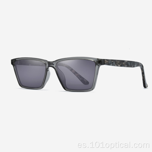 Gafas de sol angulares de acetato para mujer